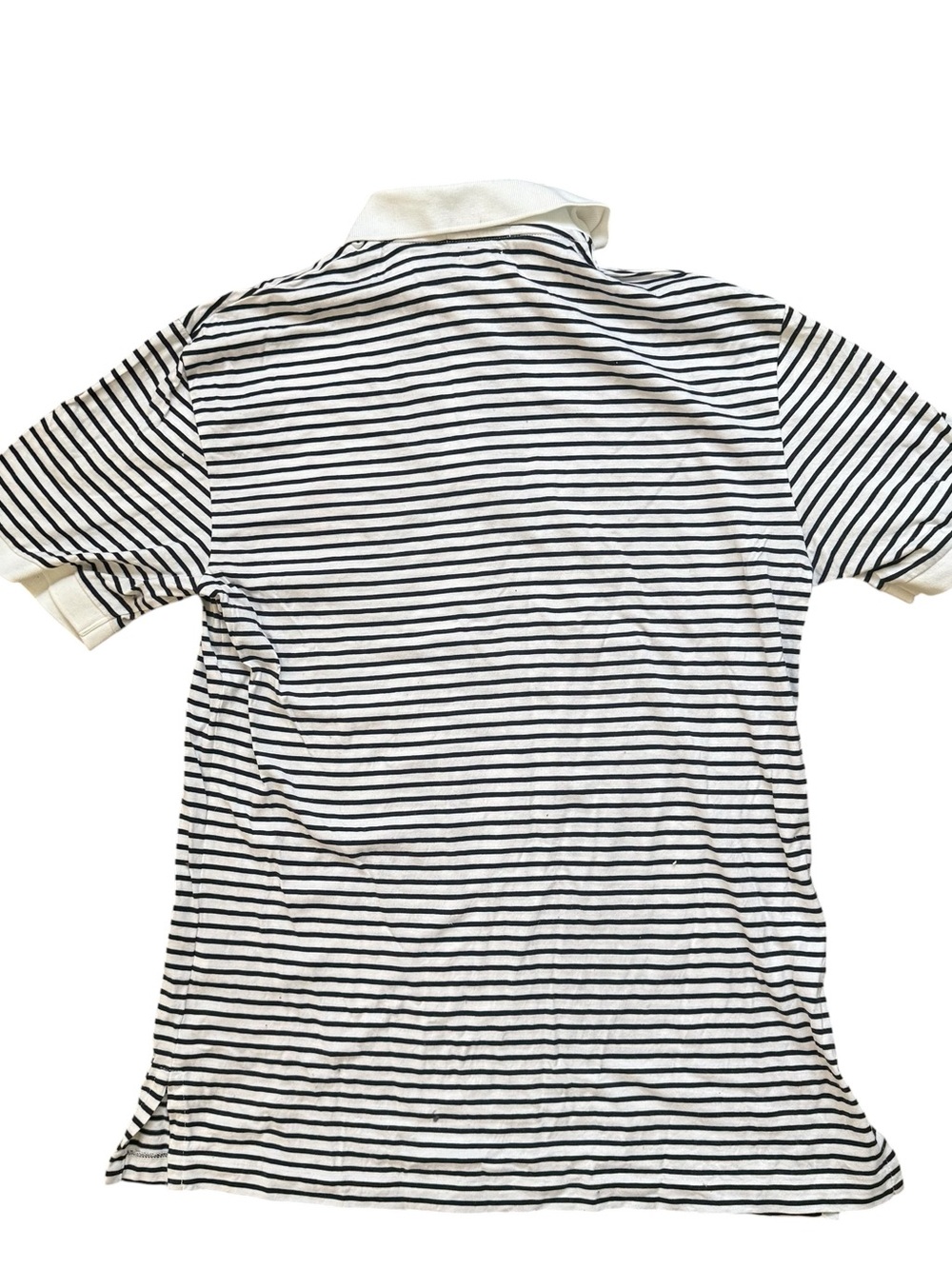 Polo Ralph Lauren Women’s Navy Striped Pro Fit Polo Shirt Big Red Pony - White M - Picture 6 of 7